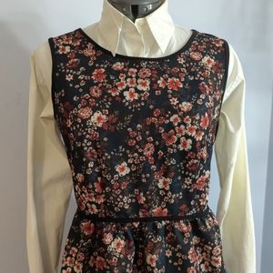 Fit & Flare Floral Patterned Dress